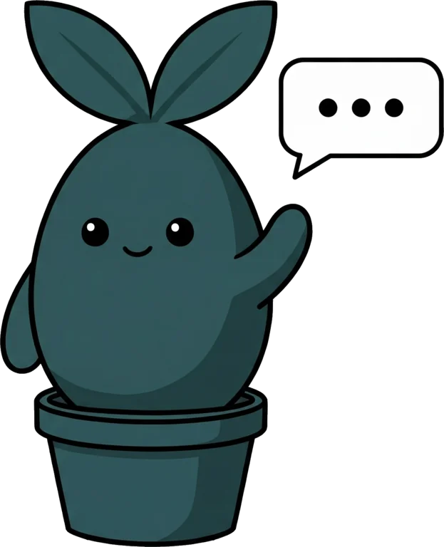Sprout chatting with a speech bubble